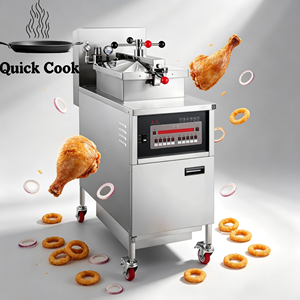 Freidora a Presión Multifuncional Comercial de 25L para Freír Pollo, Pescado y Patatas Fritas, Eléctrica/a Gas - Product Image 1
