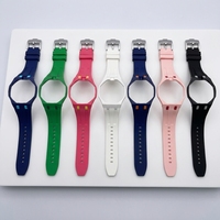 Bracelet de montre en silicone souple de couleur unie personnalisé pour S Watch & AP Royal Pop en stock