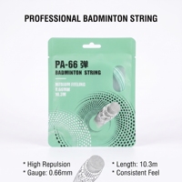 Cordage de badminton en nylon PA66 0,66 mm, durable, écologique, portable, léger, texture élastique et sonore, excellent retour de force
