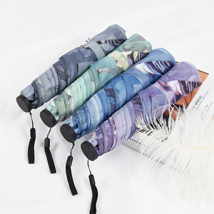 Parapluie pliable en tissu fibre de carbone, 19 pouces, super léger, protection uv, portable - Product Image 1