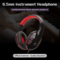 Headset Musik Berkabel untuk Gaming, DJ, Studio Rekaman, Organ Elektronik, Piano, Gitar, Monitor Profesional, Headphone, Earphone untuk Mixer