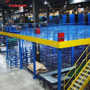 5-lớp nền tảng thép tầng lửng đa cấp kim loại kho kệ với lớp phủ bột kết thúc cho lưu trữ - Product Image 5