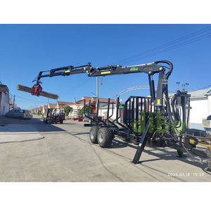 Rimorchi <span class=keywords><strong>Forestali</strong></span> Fuoristrada 4WD Fatti in Casa per Tronchi con Gru a Pinza e Caricatori a Joystick - Product Image 6