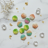 Résine Luminescente Électroplaquée Rose DIY Fait Main Colle Goutteuse Accessoires de Bijoux de Noël