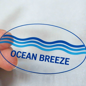 สติกเกอร์พีวีซีใสแบบกำหนดเอง พิมพ์โลโก้ สติกเกอร์กันน้ำแบบ Kiss Cut ขนาดเล็ก สติกเกอร์โลโก้ใสขนาดเล็ก สติกเกอร์ใสขนาดเล็ก - Product Image 1