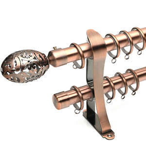 Ensemble de tringle à rideau de douche réglable en acier inoxydable, métal <span class=keywords><strong>noir</strong></span> doré, extensible pour fenêtres pour batshtilts africains - Product Image 5