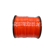 Fil de coupe carré en nylon de qualité supérieure 3,3 mm * 200 m, rouleau orange pour débroussailleuse, remplacement de tondeuse à gazon robotisée, compatible 1 an