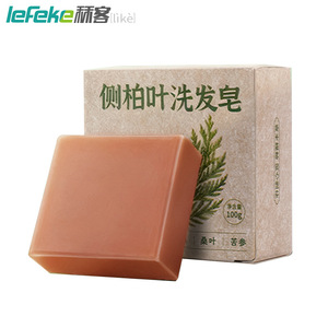 Li Ke's Cypress Leaf <b>Shampoo</b> Soap: Natural Hair Nourishing, Traditionally Made Handmade Soap, Herbal Hair Strengthening and - Product Image 2