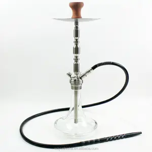 Cachimba alta portátil de acero inoxidable El mayor número de personas siguió Shisha