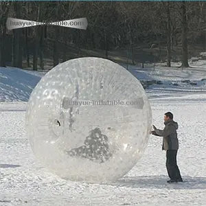 Fou extérieur durable herbe neige terre zorb balle gonflable marche balle humain gonflable corps zorb balle