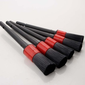 Detail Brush Set 5Pc Round Head Car Cleaning Brush For Vehicle Motorcycle Traffic Use Bristles Material - Product Image 2