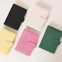Portefeuille-classeur budgétaire personnalisé en cuir PU avec enveloppes pour espèces et feuilles de budget, carnet de planification A6, classeur budgétaire