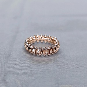 Fashion Wide and Narrow Bullet-shaped Rivets <strong>Thick</strong> Plated Unisex Couple's <strong>Ring</strong> - Product Image 4