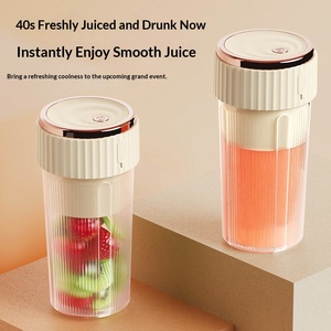 Factory Wholesale Mini Stainless Steel Self Cleaning Portable <b>Juicer</b> Blender USB Rechargeable 400ml Multi-Function Smoothie Car - Product Image 4