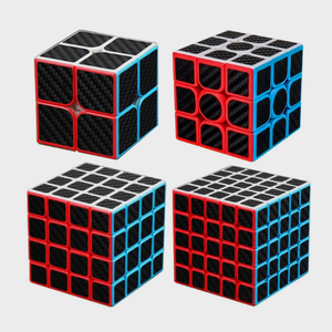 Cubo Mágico de Fibra de Carbono 2x2 3x3 <span class=keywords><strong>4x4</strong></span> 5x5, Juego de <span class=keywords><strong>Cubos</strong></span> Mágicos de Plástico, Cubo de Velocidad de Fibra de Carbono para Juguetes Educativos - Product Image 5