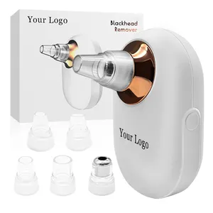 Neus Facial Comedondrukker Mini Draagbare Elektrische Comedondrukker Met 5Pcs Vacuüm Zuig