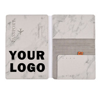 Mode luxe Pu cuir Document organisateur porte-carte Pu portefeuille carte de crédit portefeuille blocage carte passeport sac