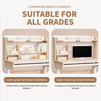 Prix usine hauteur réglable enfants bureau d'apprentissage fabricant en gros en bois ergonomique enfants table d'étude pour enfant