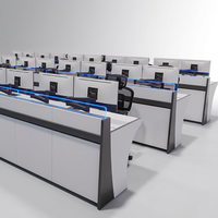 Console de salle de contrôle ergonomique personnalisée pour la sécurité des moteurs – Mobilier de conception sur mesure