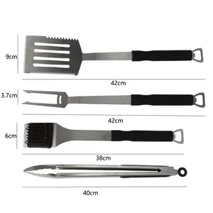 KITCHENCARE BBQ Grill Tools Set grill set pesados acessórios para churrasco em aço inoxidável grill set churrasco