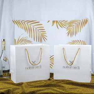 High Quality Handle Paper <b>Bag</b> Customized Logo Eco-Friendly Recyclable Luxury Handle Reusable Shopping Paper <b>Bags</b> for Packaging - Product Image 6