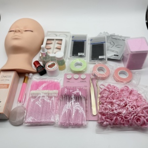 Professional Eyelash Extension Training Set Portable Beginner <b>Lash</b> Practice Beauty Tool <b>Kit</b> - Product Image 2