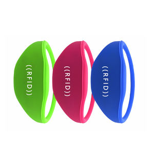 Водонепроницаемый умный силиконовый RFID/NFC браслет для оплаты и контроля доступа, регулируемый/закрытый тип, для использования в спортзалах/на спортивных мероприятиях - Product Image 4