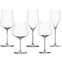 Verre à vin ultra fin de style Zalto de luxe SNW, soufflé à la main, en cristal sans plomb, 520 ml, plaqué or rose, haut de gamme pour hôtel