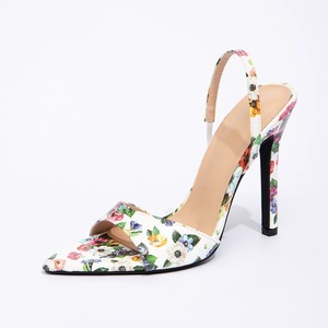 Sandales à talons aiguilles sexy pour femmes, à bout pointu, imprimées et à bride cheville – Magnifiques escarpins à talons hauts - Product Image 1