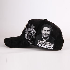 사용자 정의 5 패널 디자인 스포츠 모자 곡선 챙 남여 공용 스웨이드 새틴 안감 야구 모자 - Product Image 3