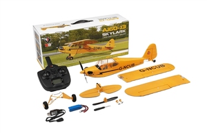 Avión de acrobacias RC <span class=keywords><strong>WLtoys</strong></span> A160 J3 Skylark G-NCUB 2.4G 5 canales 3D 6Gyro Brushless Aeroscout Glider - Product Image 5