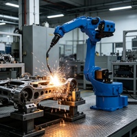 Robot de soudage à l'arc 6 axes, 6 kg, portée 1587 mm, précision ±0,05 mm, IP54, poignet creux, CXR X6, personnalisable OEM, robot de soudage universel