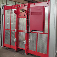 Nouveau design de monte-charge à cage unique à grande hauteur avec engrenages et pignon pour bâtiment, à prix avantageux