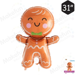 Noël Clown Méchant Aluminium <span class=keywords><strong>Film</strong></span> Ballons Emballés Individuellement pour Dessert Table Fond Mur Disposition Fêtes D'anniversaire - Product Image 3