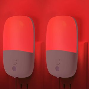 Red Night <b>Light</b> 670nm 0.5W <b>Sensor</b> Control Plug In Automatic LED <b>Light</b> Smart Home <b>Lights</b> Sleep Therapy Lamp - Product Image 1