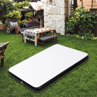 Matelas de lit pneumatique en tissu de maille pliable léger et portable Structure filaire moderne pour hôtel de camping familial intérieur et extérieur