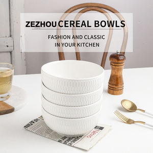 Vente flash Bols <span class=keywords><strong>en</strong></span> céramique sculptée écologiques - Style moderne pour <span class=keywords><strong>pâtes</strong></span>, céréales, ramen et riz - Product Image 6