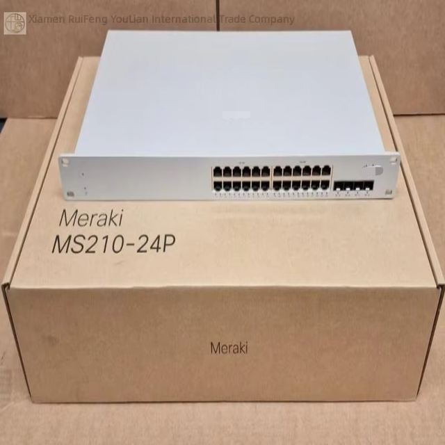 New Meraki Ms210-24p-hw 24x 1ge Poe+ 4x 1g Sfp 1u Cloud Switch Unclaimed New Original Ready Stock Industrial Automation Pac