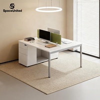 Bureaux informatiques modulaires ergonomiques pour deux personnes, vente en gros d'usine SpaceUnited