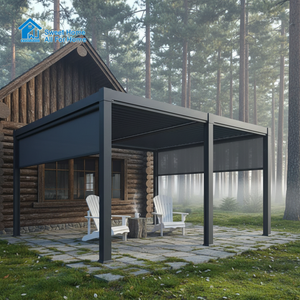 Sweet Home: Gazebo da Giardino <span class=keywords><strong>di</strong></span> Lusso Ecologico, Durevole, Impermeabile, Motorizzato, in Alluminio Verniciato a Polvere, Dimensioni Personalizzabili, Protezione UV - Product Image 3