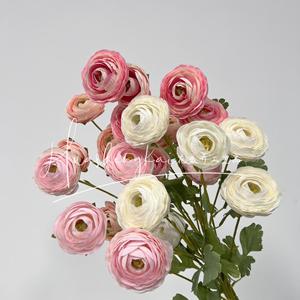 Artificial Lotus <b>Flowers</b> 6-Headed <b>Silk</b> High Simulation Wedding Decorations Home Furnishing Props - Product Image 1
