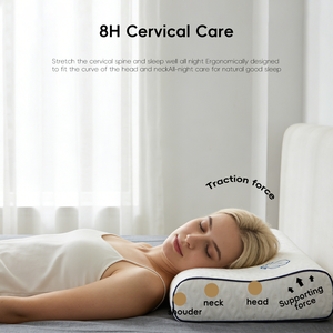 Almohada YUE RISE Moderna, Ortopédica, Ergonómica, Ecológica, Transpirable, de Espuma Viscoelástica, con Soporte para el Cuello para un Sueño Profundo - Product Image 2