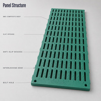 Plancher à lattes léger et facile à installer, résistant aux urines, avec grille en acier pour enclos de maternité de porcelets