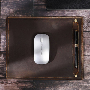 2025 nouveau tapis de bureau spécial en cuir véritable tapis de souris professionnel Sublimation avec fente pour stylo cadeau d'affaires tapis d'ordinateur portable personnalisé - Product Image 5
