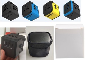 Jumon US EU UK AUS อะแดปเตอร์เดินทางระหว่างประเทศที่ชาร์จสำหรับการเดินทางพร้อมพอร์ต USB 3พอร์ตและที่ชาร์จติดผนังแบบออลอินวัน1ชนิด - Product Image 2