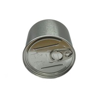 Vente en gros de boîtes en fer blanc de 200 ml de qualité alimentaire à pression manuelle avec étiquettes en stock, auto-scellantes pour le stockage de grains de café, de snacks et de bonbons
