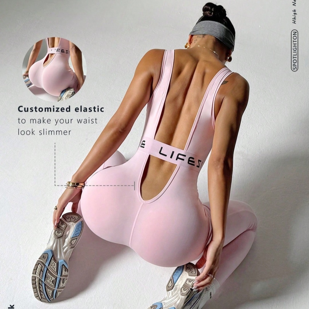 Women tracksuits Tight-Fitting One-Piece Yoga Bodysuit Jumpsuit for Women High-Elasticity QuickDry Seamless Fitness & yoga wear