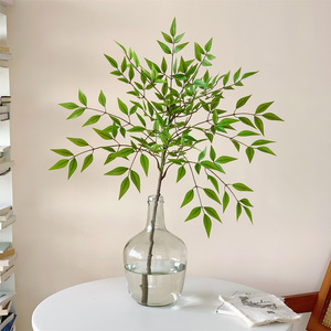 Plante artificielle Nandina Qingyu Chronicle 30cm-100cm en PVC souple pour décoration intérieure, mariage et maison - Product Image 4