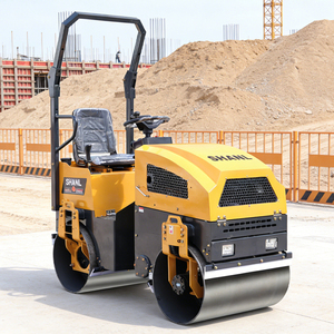 รถบดถนนขนาดเล็ก 1 ตัน พร้อมระบบไฮดรอลิกเต็มรูปแบบและเครื่องบดอัดแบบดรัมคู่ มีจำหน่ายในราคาประหยัด - Product Image 1