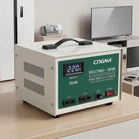 Stabilisateur de tension monophasé 2 kVA, AVR SVC 220 V, affichage numérique, régulateur de tension automatique pour appareils ménagers